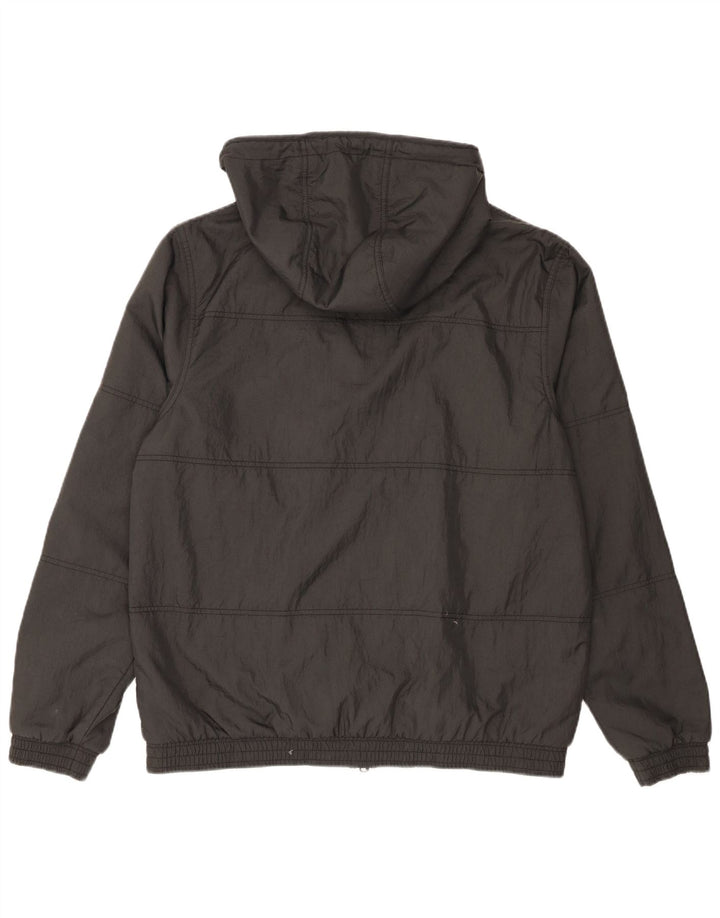 Jaqueta masculina Jordan com capuz e jaqueta grande de nylon cinza