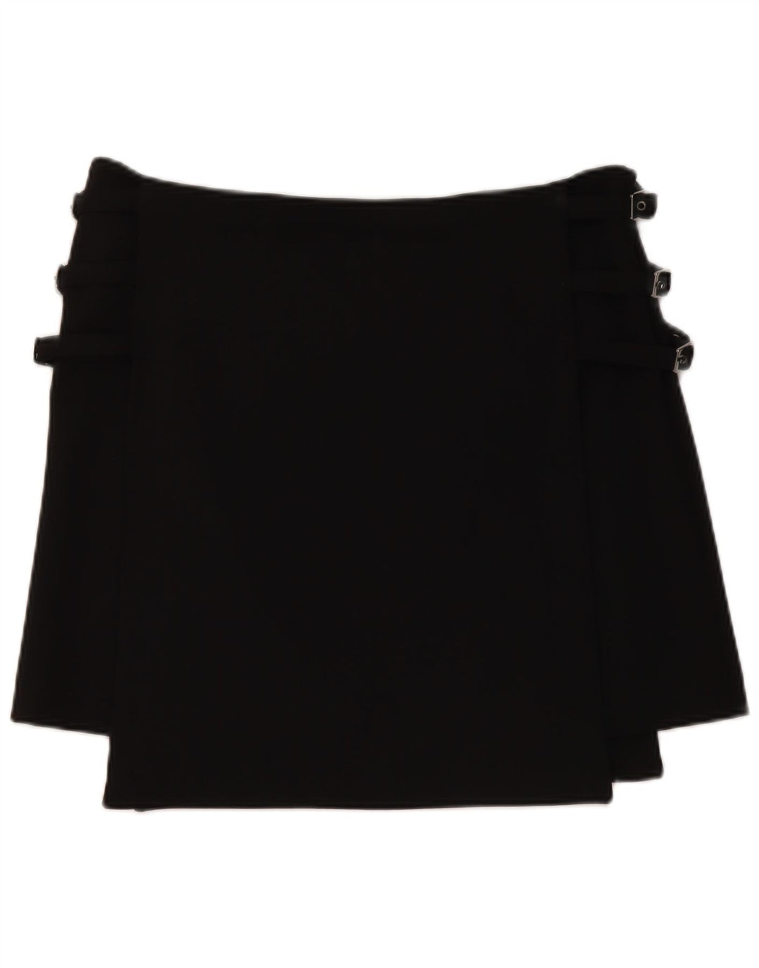 Mini saia feminina Armani EUA 10 grande W34 poliéster preto