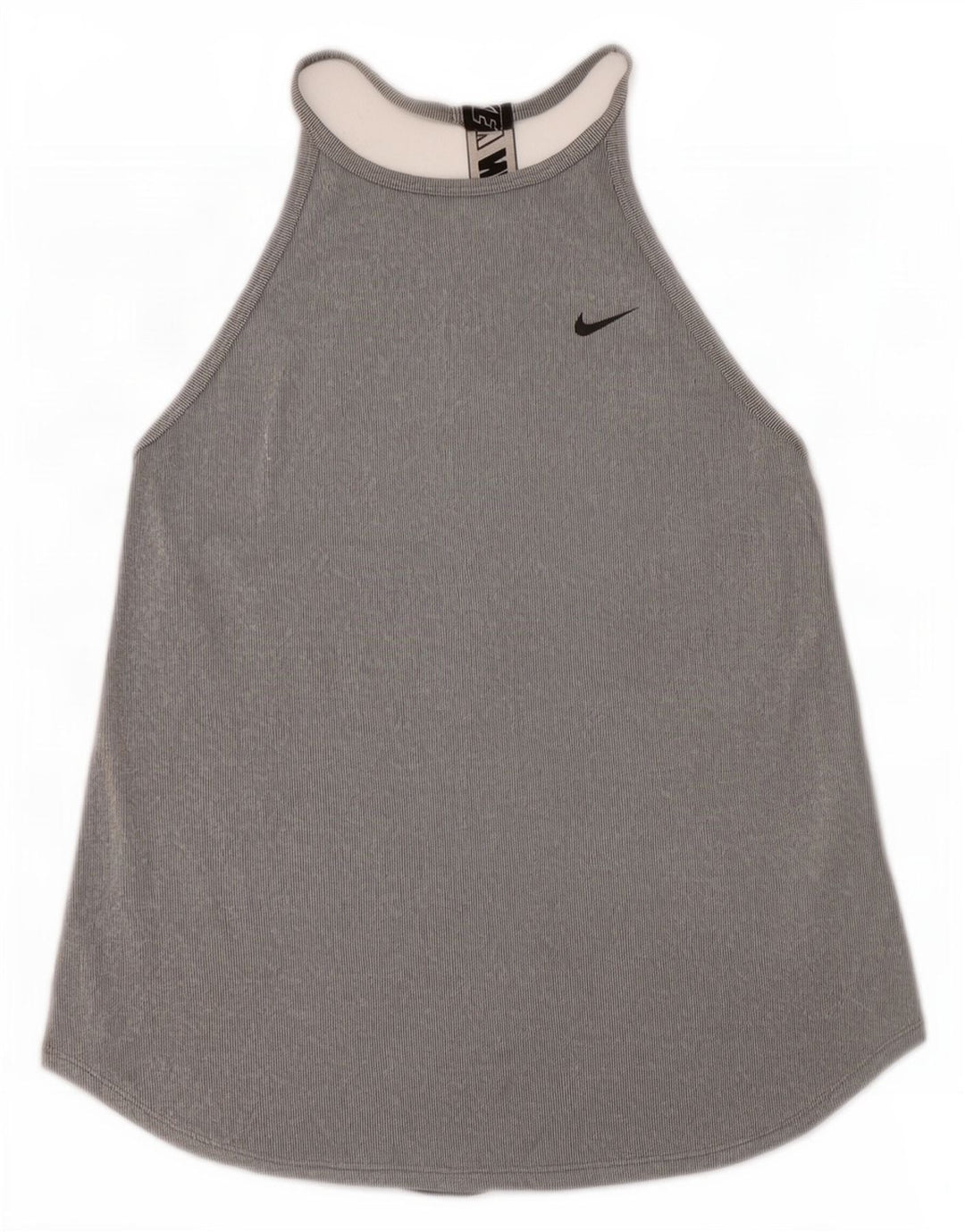 Nike Womens Dri Fit Graphic Vest Top UK 8 Small Grey Colourblock Poliéster
