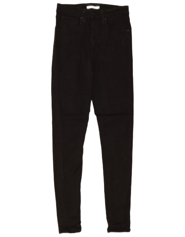 Calça jeans feminina Levi's Mile High Super Skinny W30 L32 de algodão preto