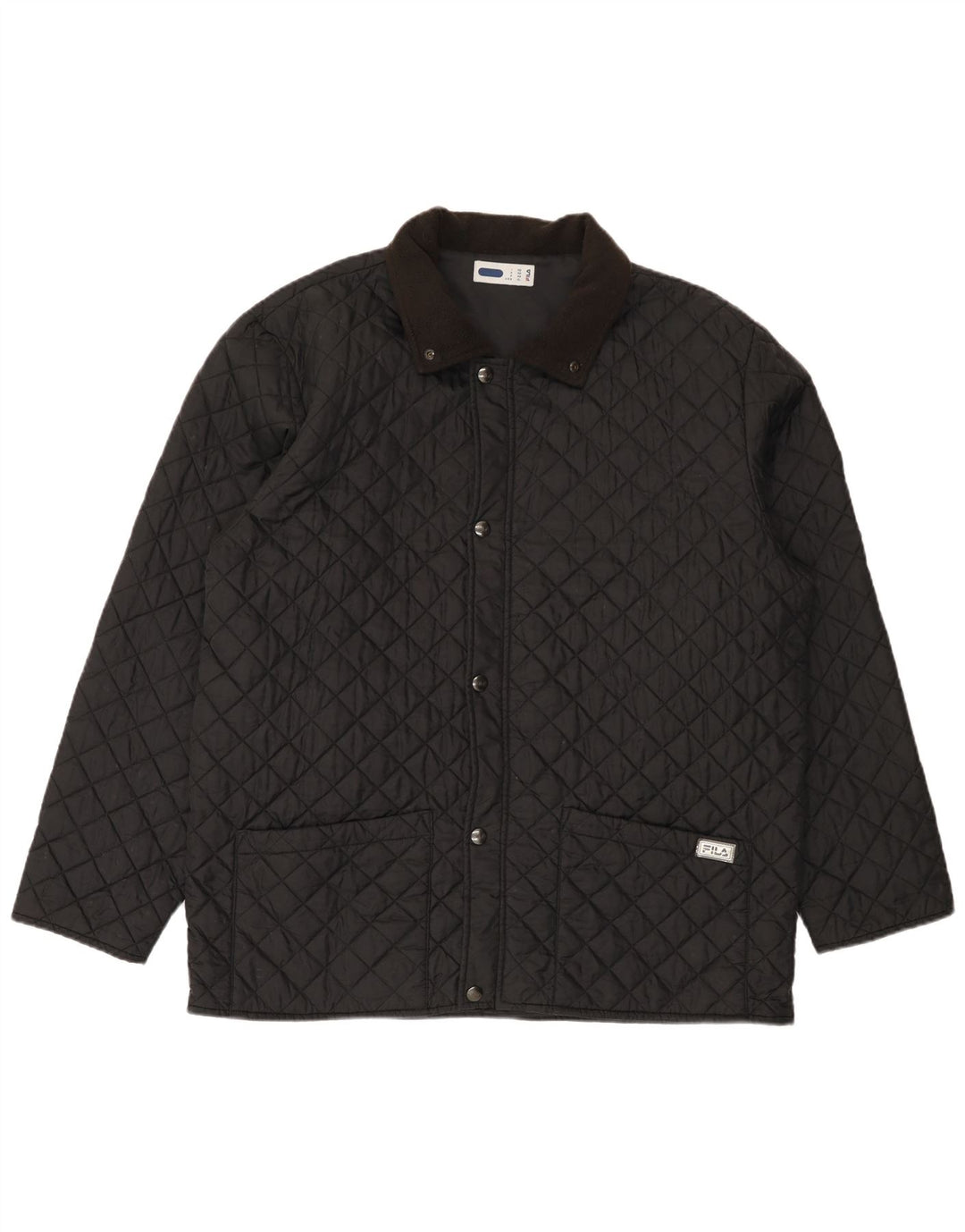 Jaqueta masculina acolchoada Fila IT 56 3XL poliamida preta