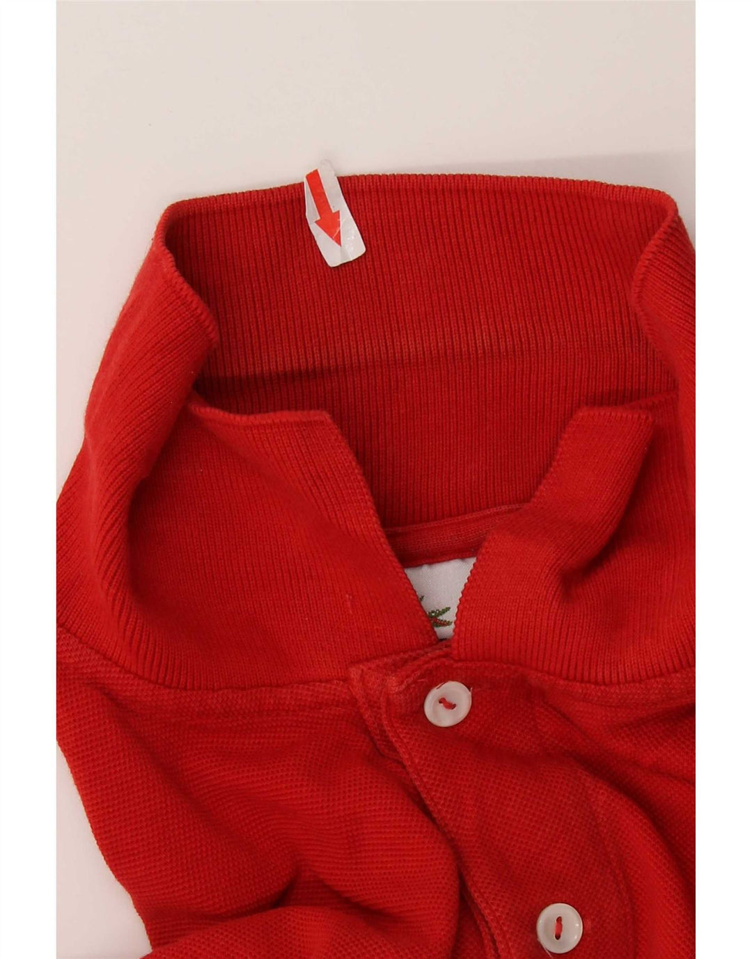 Camisa polo masculina Lacoste tamanho 2 XS algodão vermelho