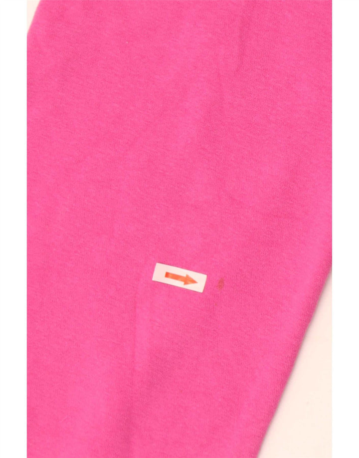 Calça de treino feminina Adidas EU 34 pequeno algodão rosa