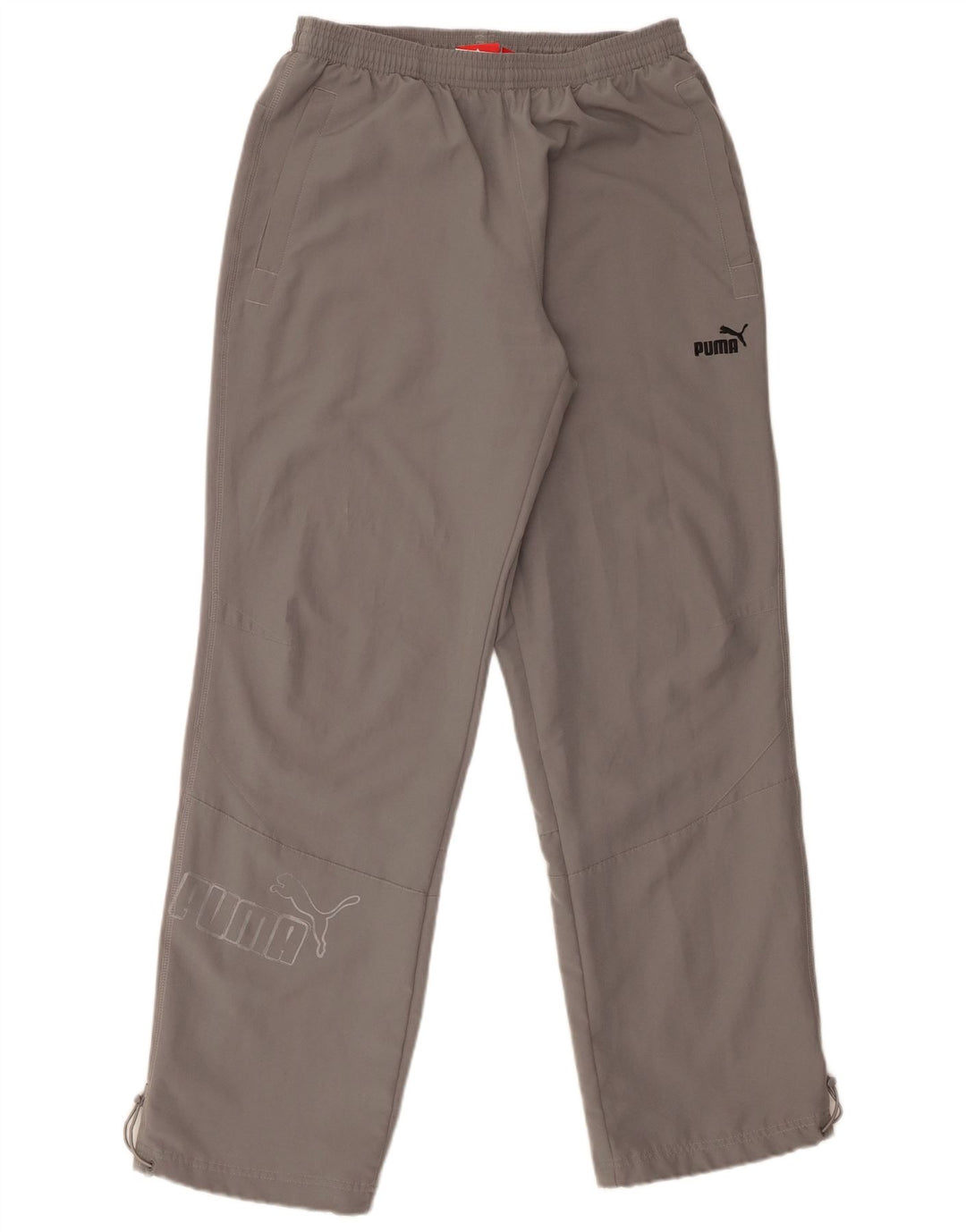 Calça de treino masculina Puma Graphic cinza médio poliéster