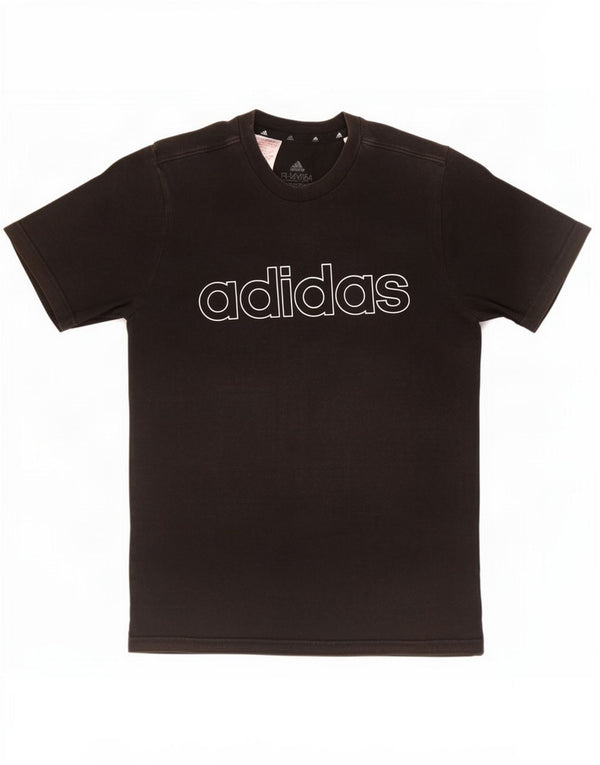 Camiseta Adidas Meninos Graphic Top 13-14 Anos Algodão Preto