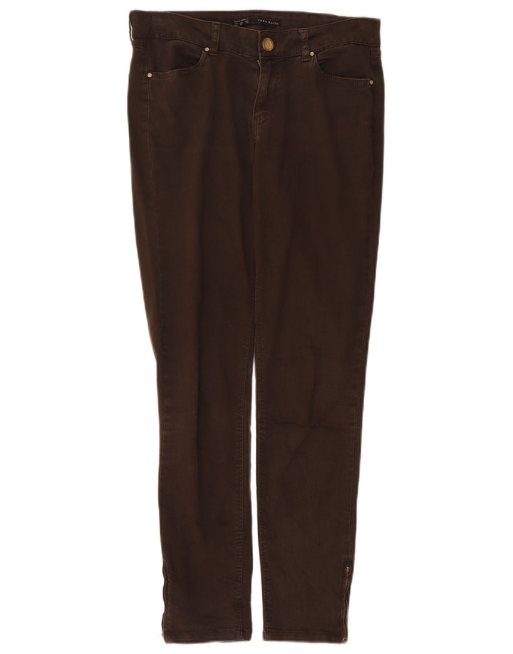 Zara Mens Slim Jeans EU 40 Médio W30 L28 Algodão Marrom