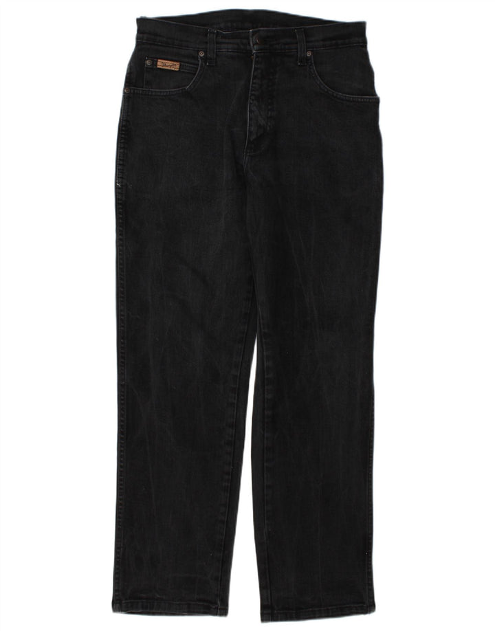 Wrangler feminino Texas Stretch Straight Jeans W32 L30 algodão cinza