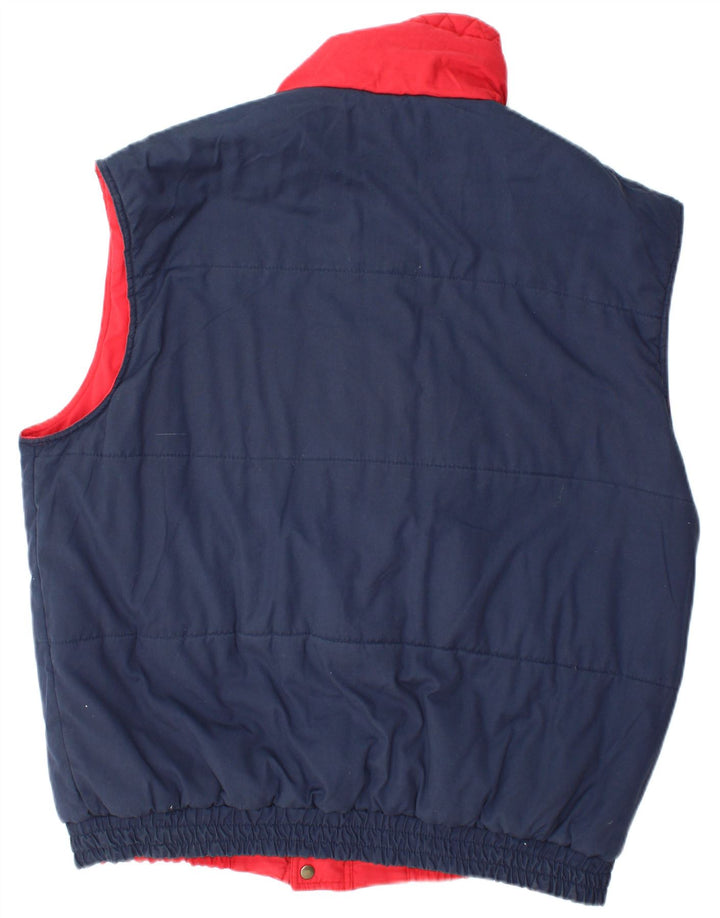 Colete reversível masculino ELYSEE UK 44 2XL poliéster vermelho