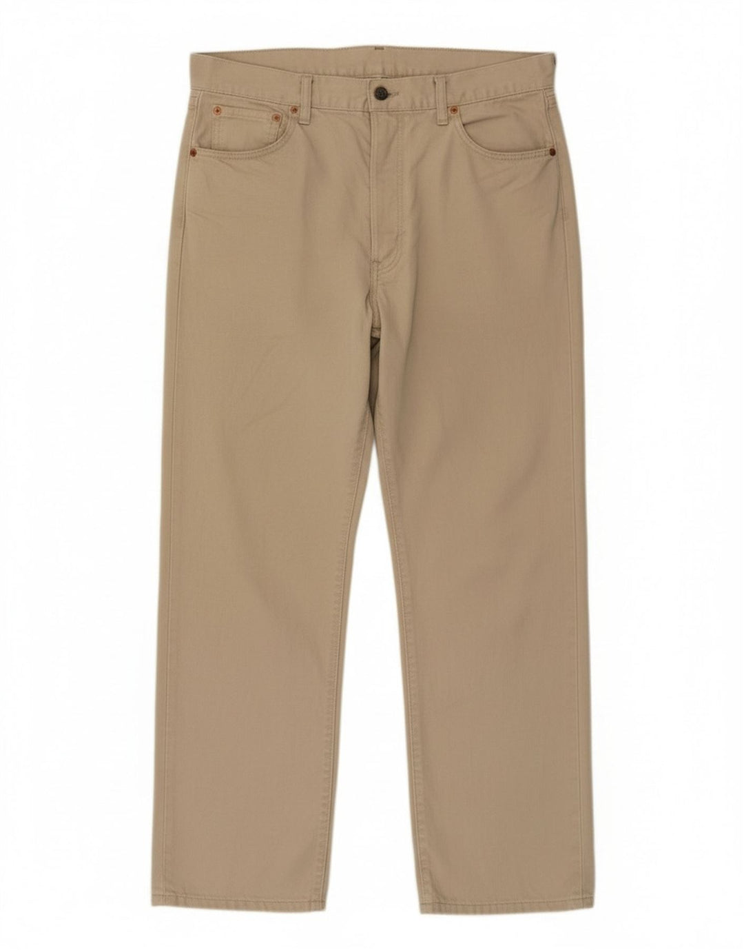 Levi's Masculino 551 Straight Jeans W36 L30 Algodão Bege