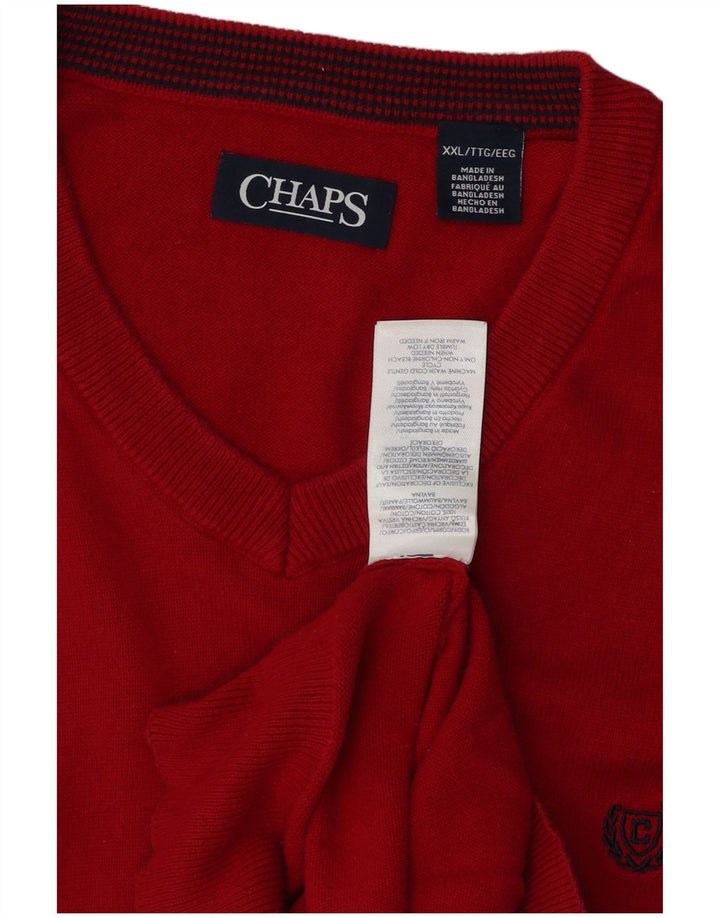 Regata masculina com colete CHAPS 2XL vermelha