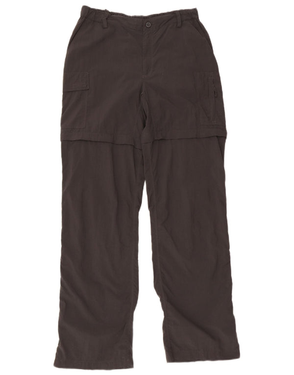 Calça cargo reta feminina The North Face pequena W28 L31 cinza nylon