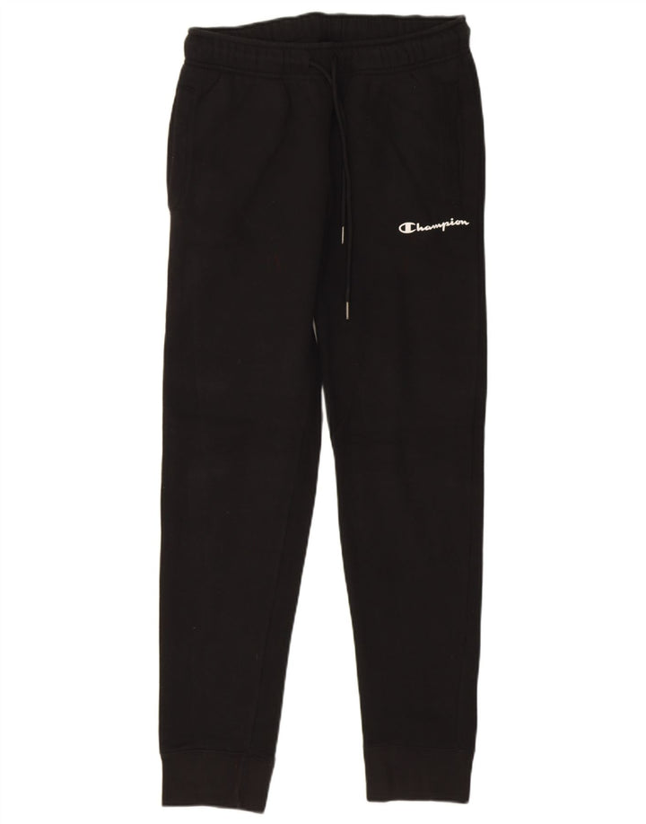 Calça de treino masculina Champion Joggers pequeno algodão preto