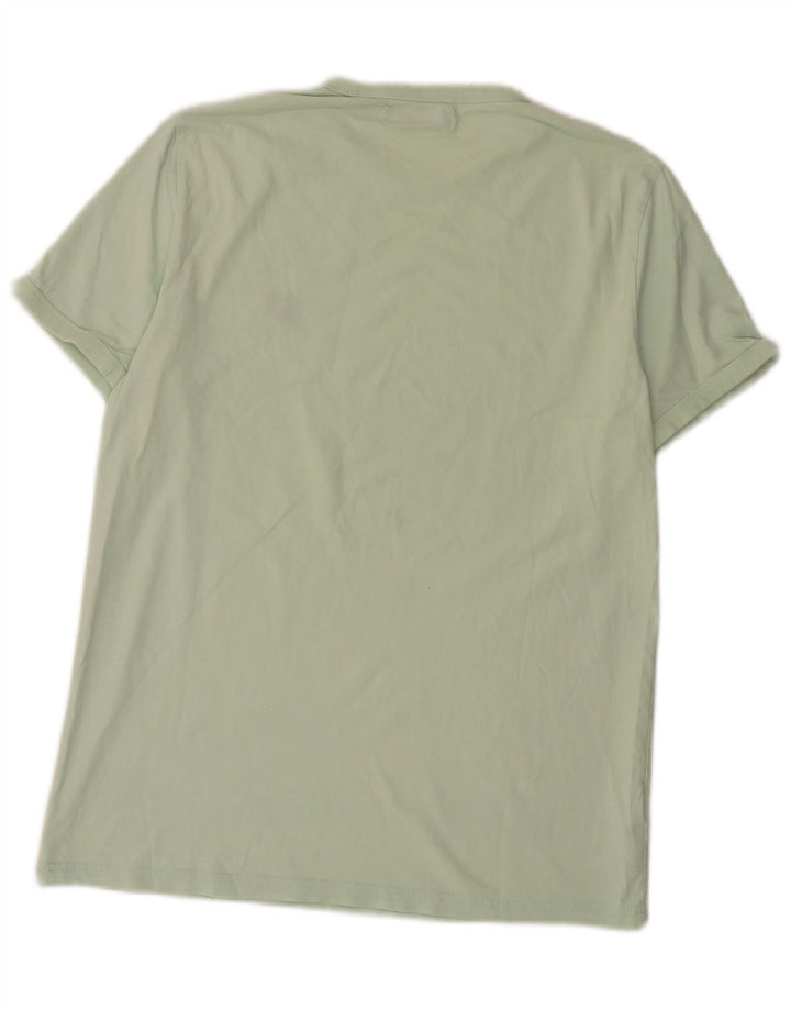 Camiseta masculina Fred Perry de algodão verde médio