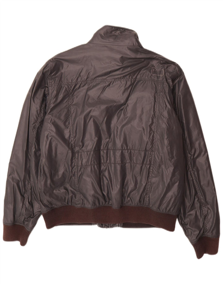 Jaqueta bomber masculina Woolrich Penn-Rich Reino Unido 42 XL cinza nylon