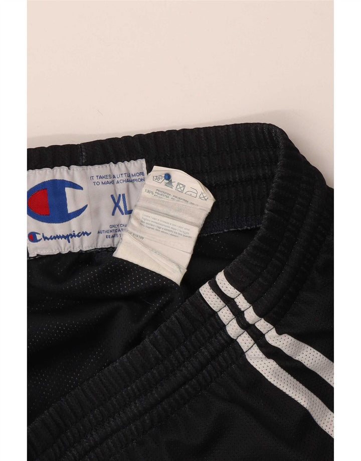 Shorts esportivos masculinos Champion XL azul marinho poliéster