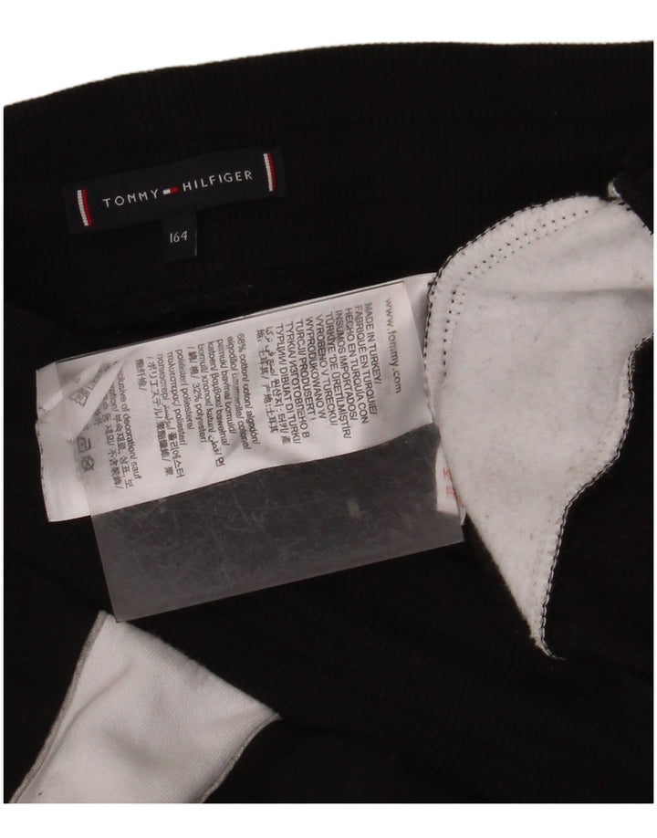 TOMMY HILFIGER Meninos Calças de treino Joggers 13-14 anos Preto