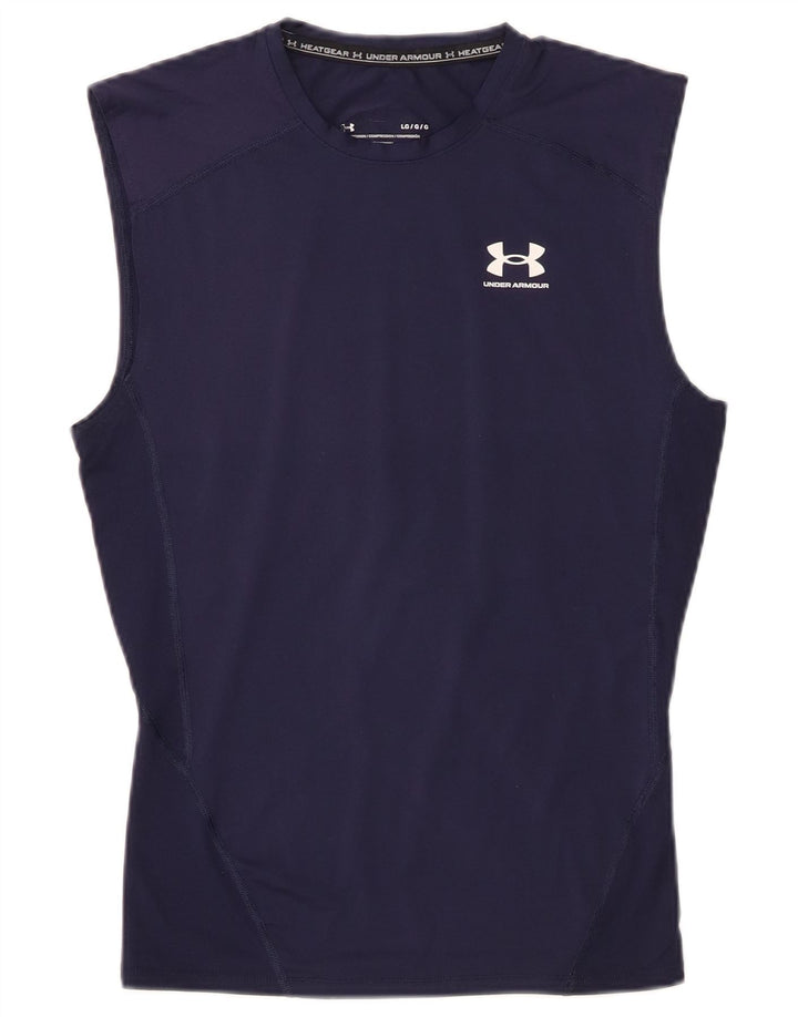 Colete térmico feminino UNDER ARMOUR UK 14 grande azul marinho
