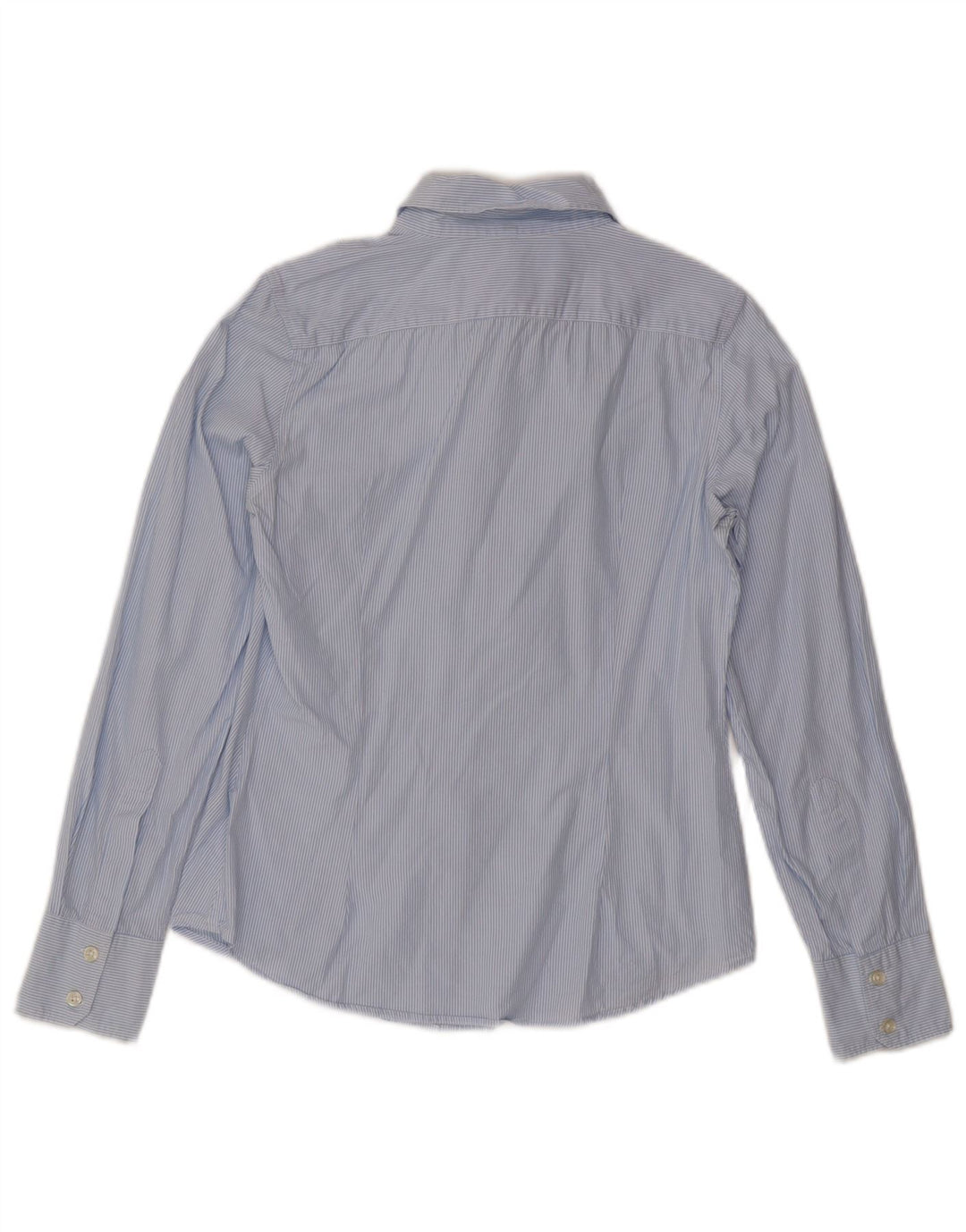 Camisa feminina Benetton UK 12 listrada azul média