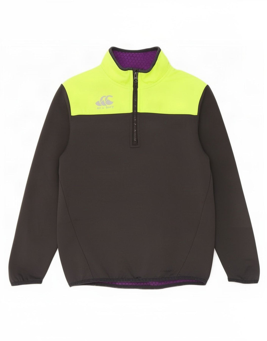 Canterbury Meninas Pulôver Agasalho Top 11-12 Anos Cinza Colorblock