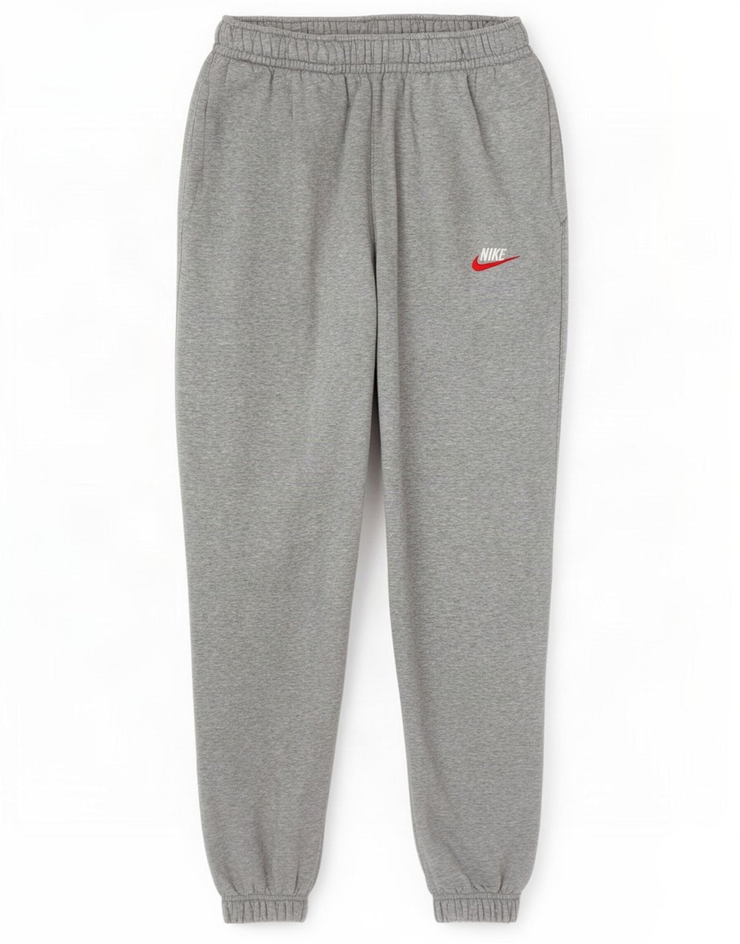Calça de treino masculina Nike Joggers pequeno cinza manchado de algodão