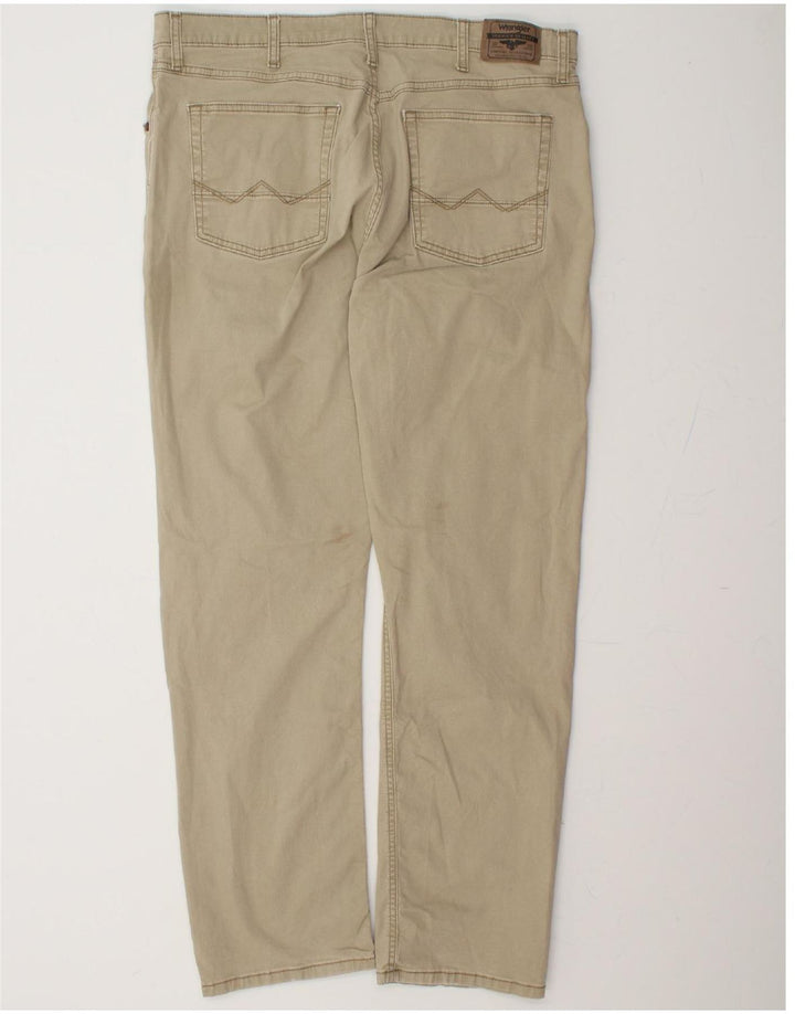 WRANGLER Mens Slim Casual Trousers W38 L32 Beige Cotton Vintage Wrangler and Second-Hand Wrangler from Messina Hembry 