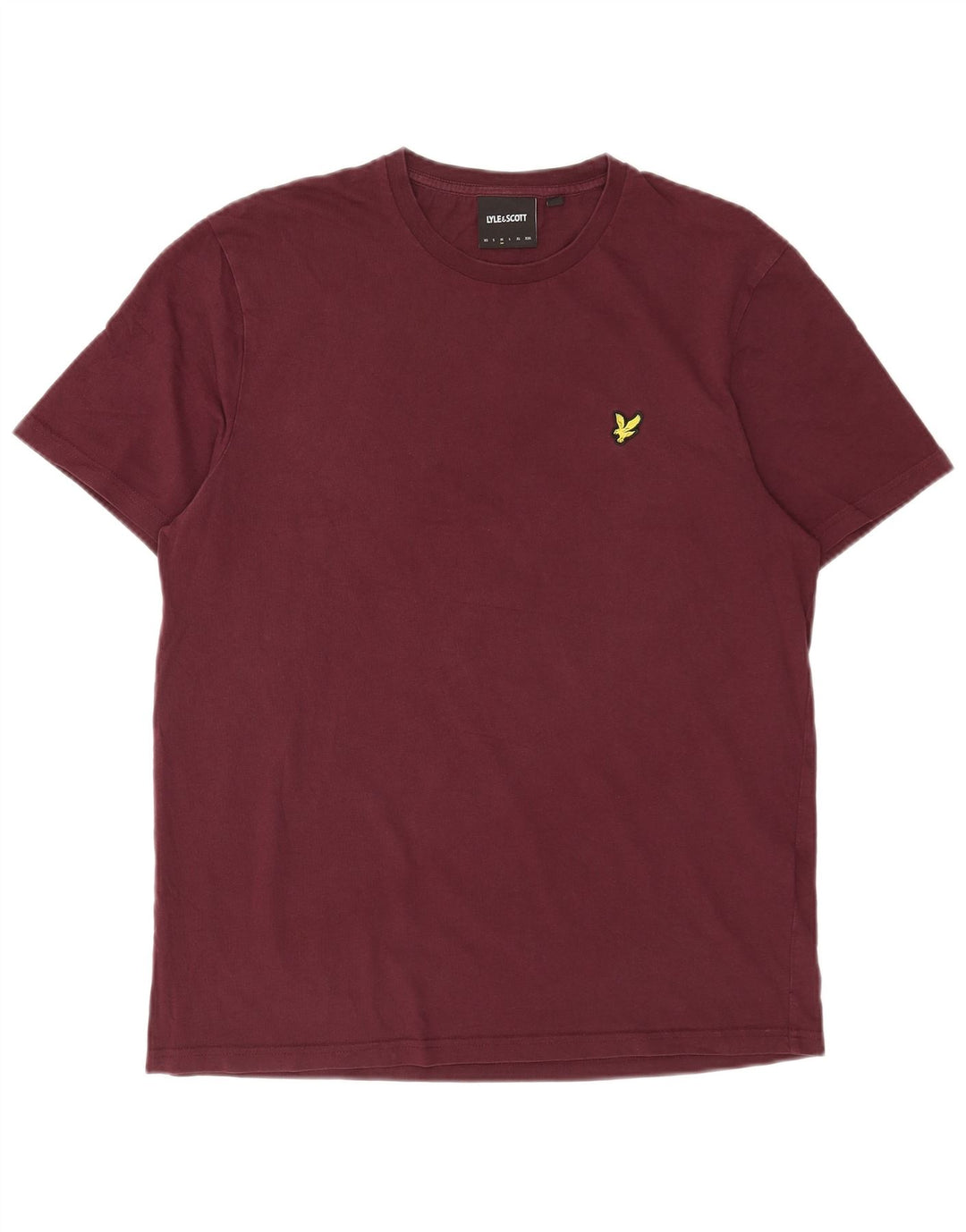 Lyle & Scott Camiseta masculina de algodão marrom médio