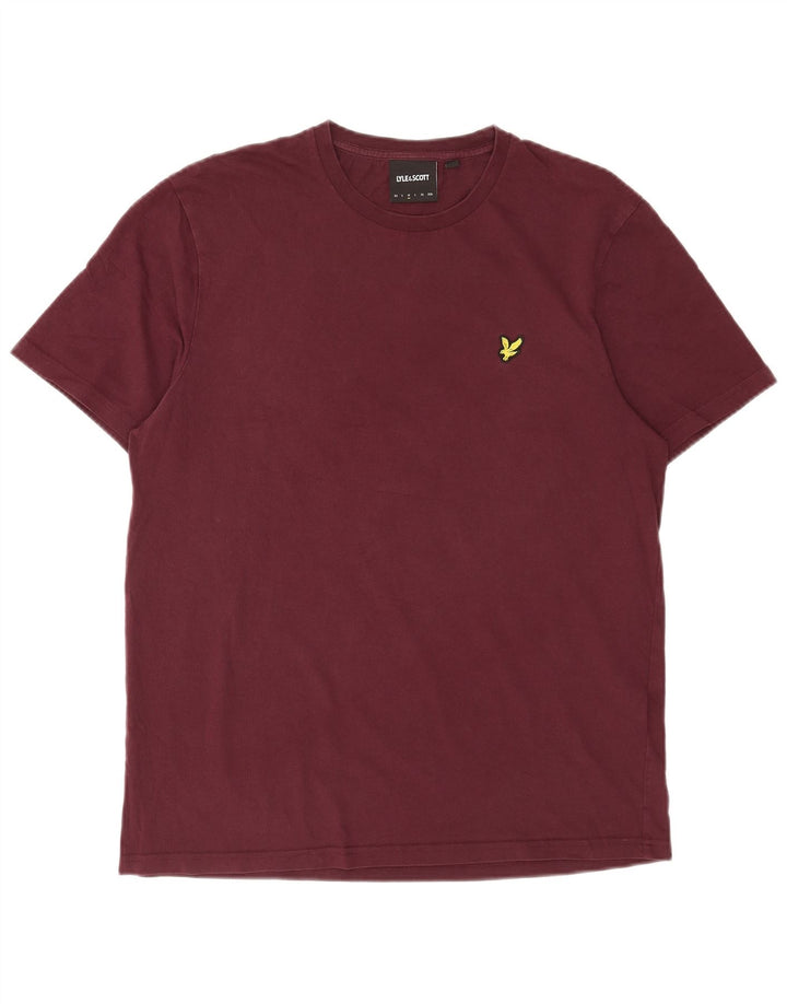 Lyle & Scott Camiseta masculina de algodão marrom médio