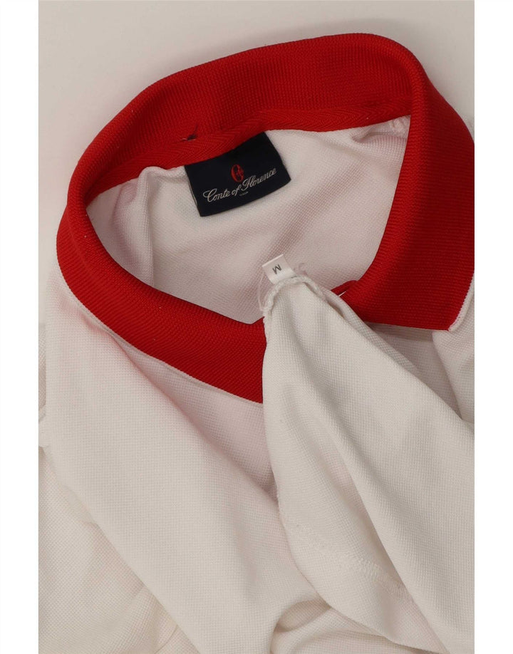 Camisa polo masculina de rugby Conte of Florence média branca