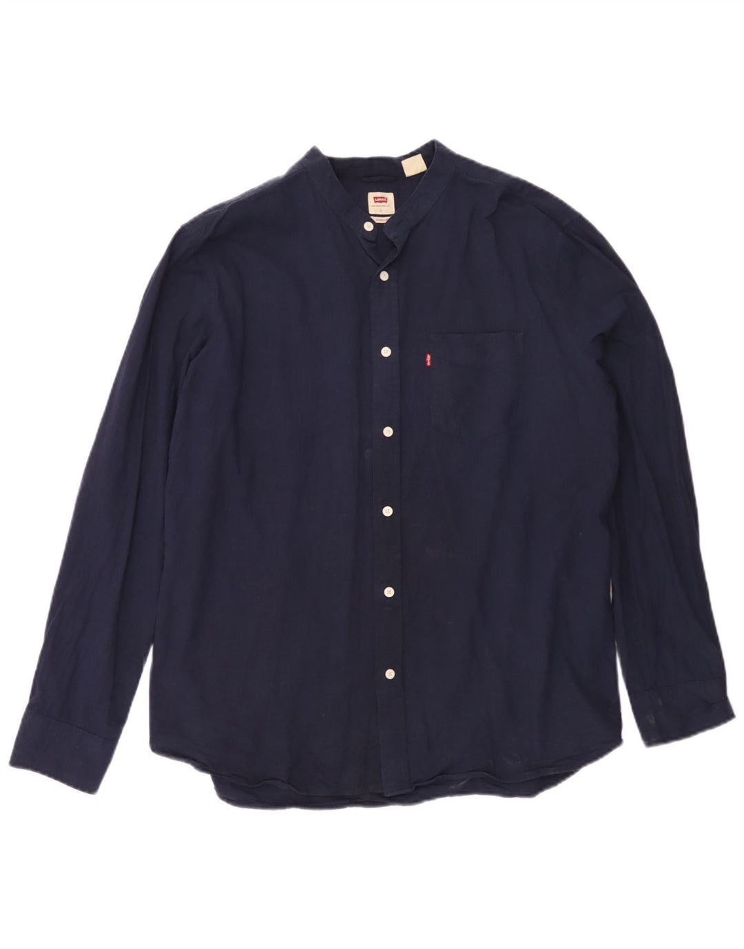 Camisa masculina padrão Levi's grande algodão azul marinho