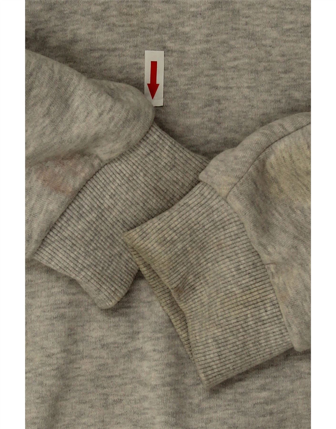Suéter superdimensionado feminino Superdry UK 16 grande algodão cinza
