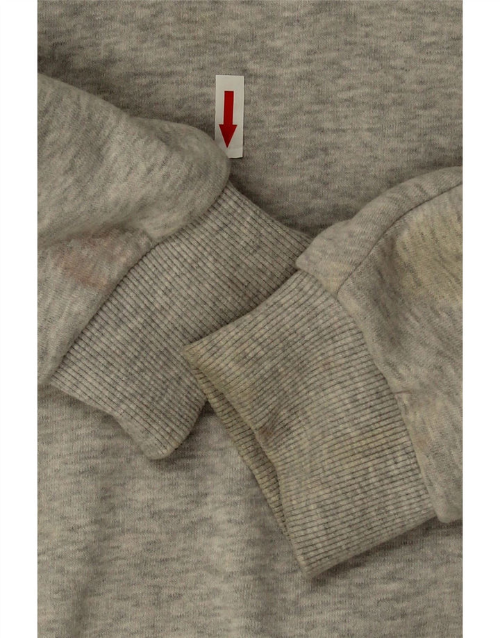 Suéter superdimensionado feminino Superdry UK 16 grande algodão cinza
