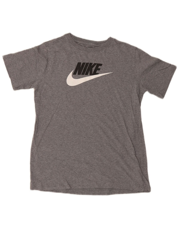 Camiseta Nike Boys Graphic Top 13-14 Anos XL Cinza Algodão