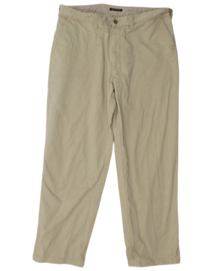 Calça chino masculina DOCKERS cáqui reta W36 L30 verde