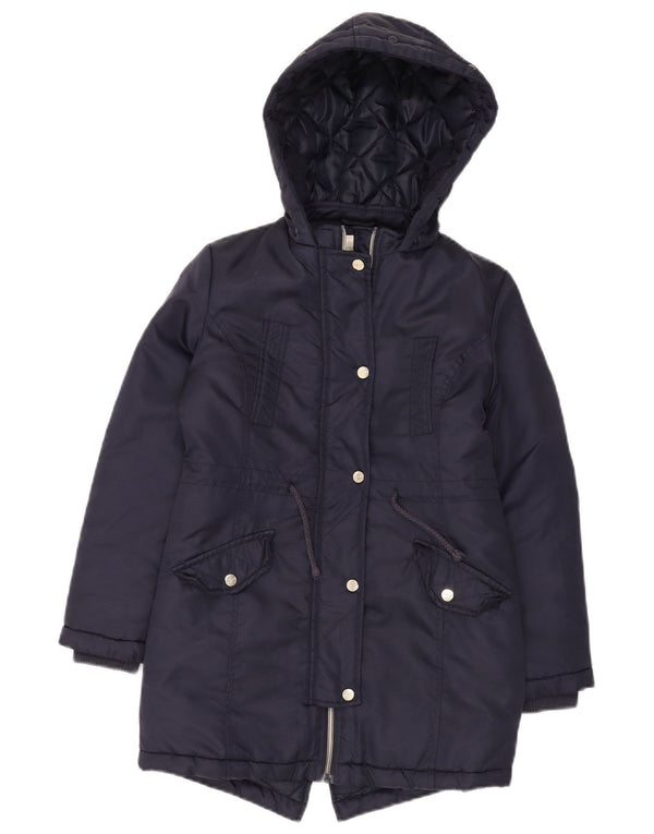 Casaco Acolchoado com Capuz Lipsy Menina 9-10 Anos Azul Marinho Poliamida