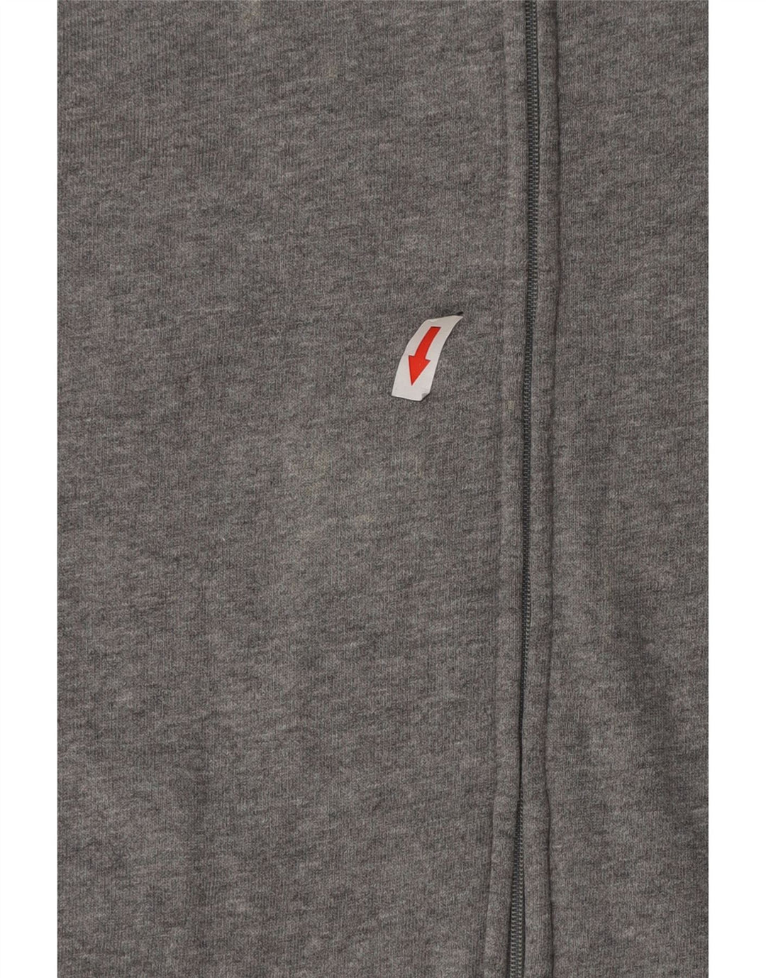 Jaqueta feminina Fila Tracksuit Top UK 14 grande algodão manchado cinza