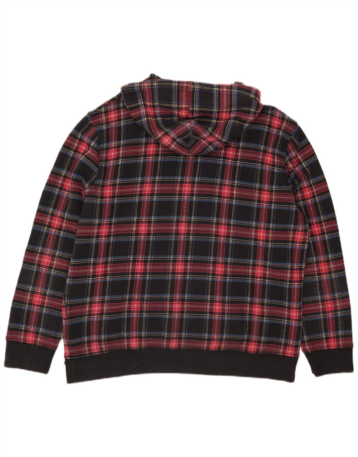 Moletom com capuz gráfico masculino Levi's 2XL algodão xadrez multicolorido