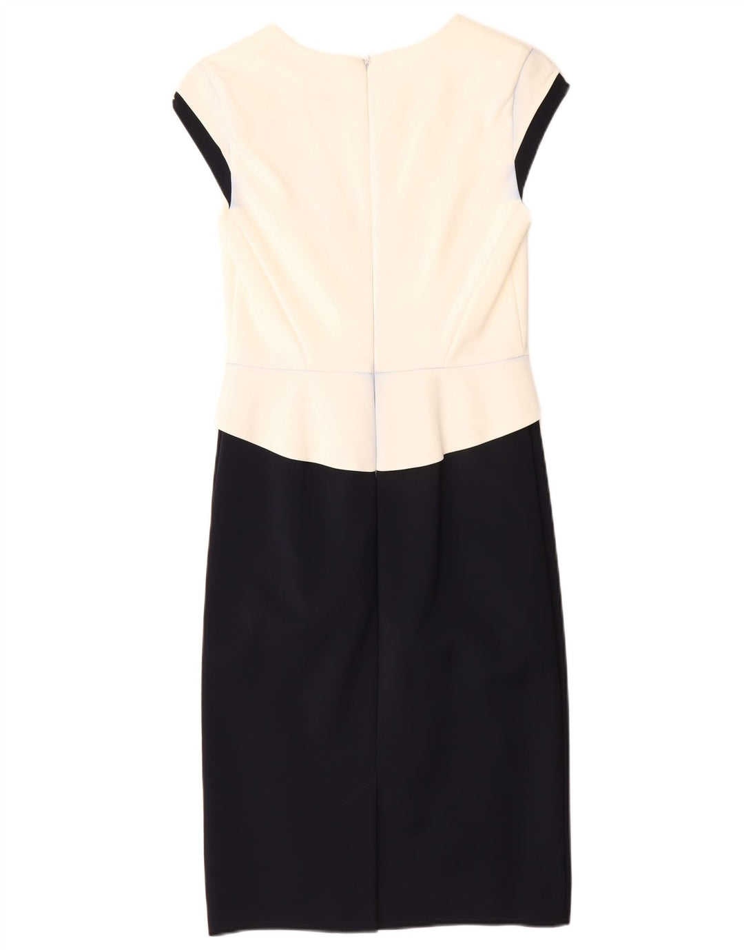 Vestido bainha feminino FASE EIGHT UK 10 pequeno acetato colorido preto