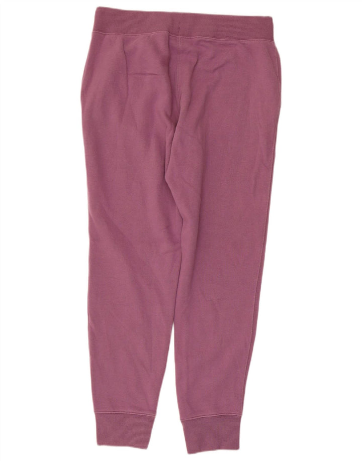 Calça de treino feminina CHAMPION Joggers UK 10 pequeno algodão roxo