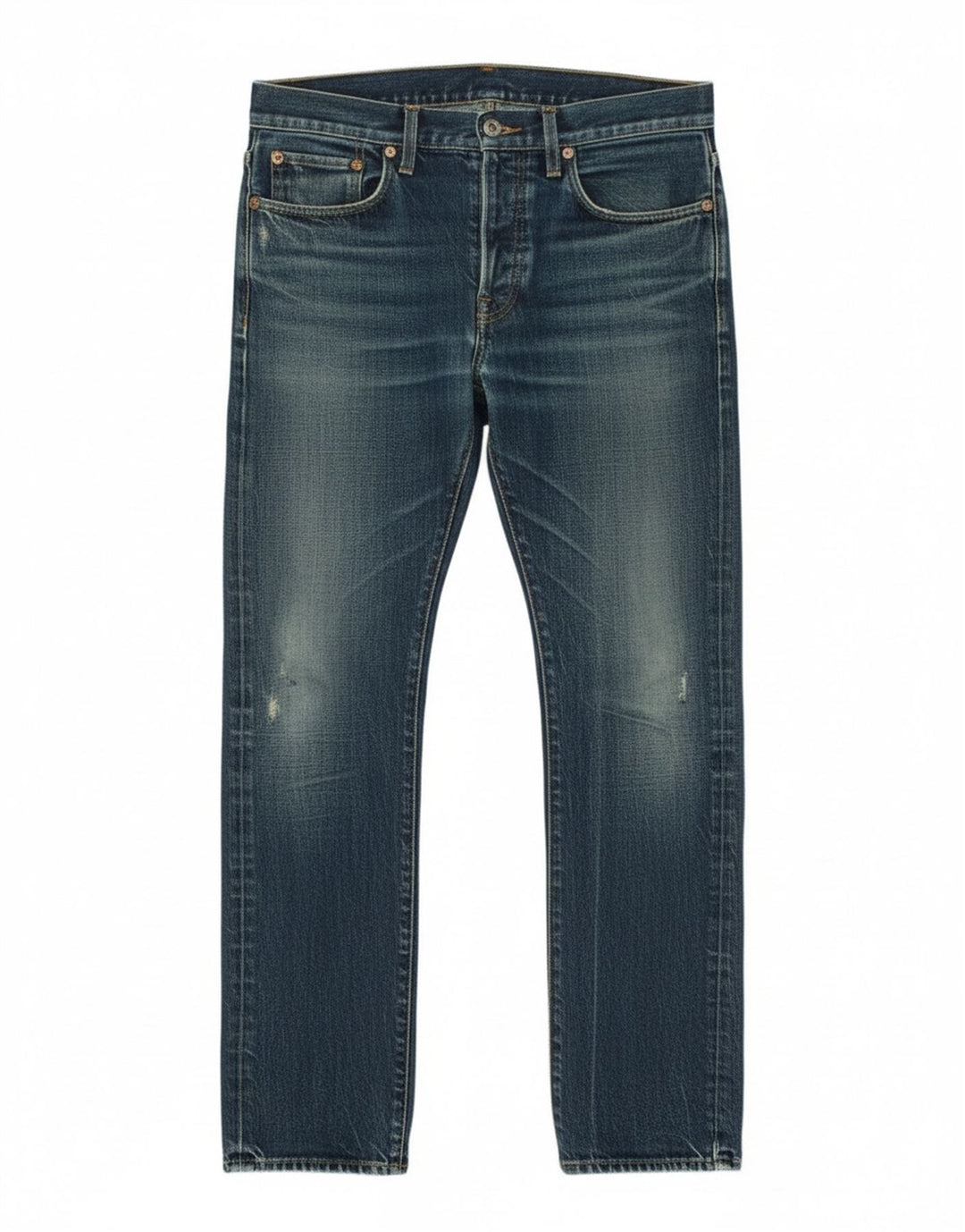 Calça jeans slim masculina G-Star desgastada W33 L34 algodão azul