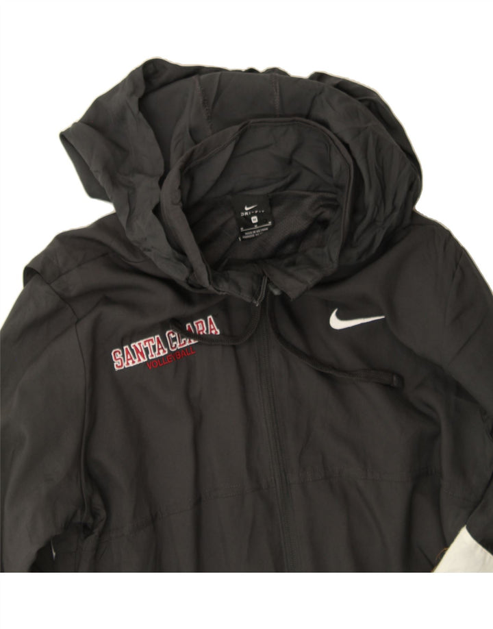 NIKE Womens Dri Fit Tracksuit Top Jacket UK 14 Medium Grey Colourblock Vintage Nike and Second-Hand Nike from Messina Hembry 
