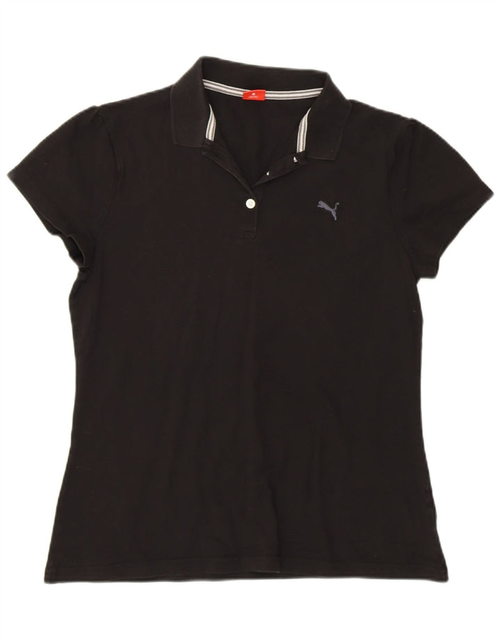 Camisa polo feminina Puma UK 14 média preta
