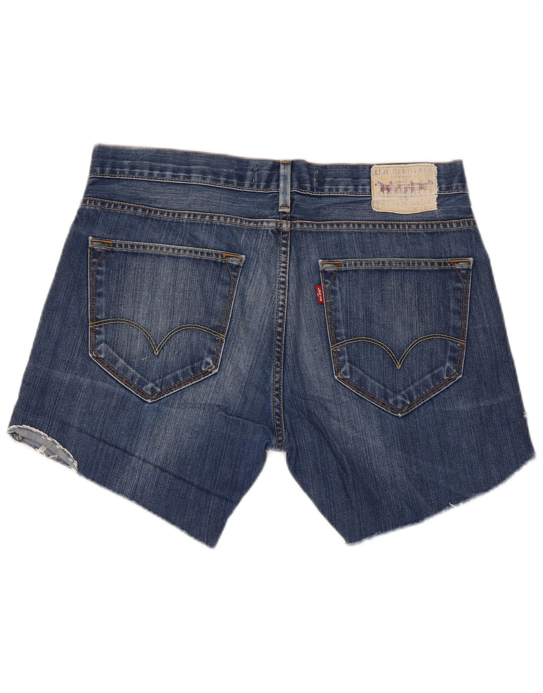 Shorts jeans masculino Levi's 506 Regular W34 grande azul algodão
