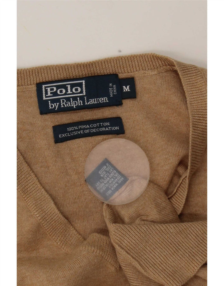 Polo Ralph Lauren Mens Colete Regata Médio Algodão Bege