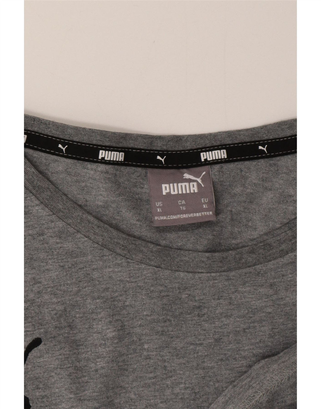 Camiseta masculina PUMA Top XL cinza manchado