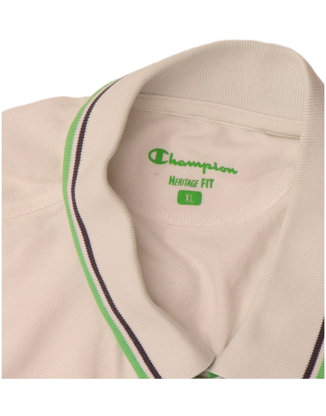 Camisa polo masculina Heritage Fit da CHAMPION XL branca
