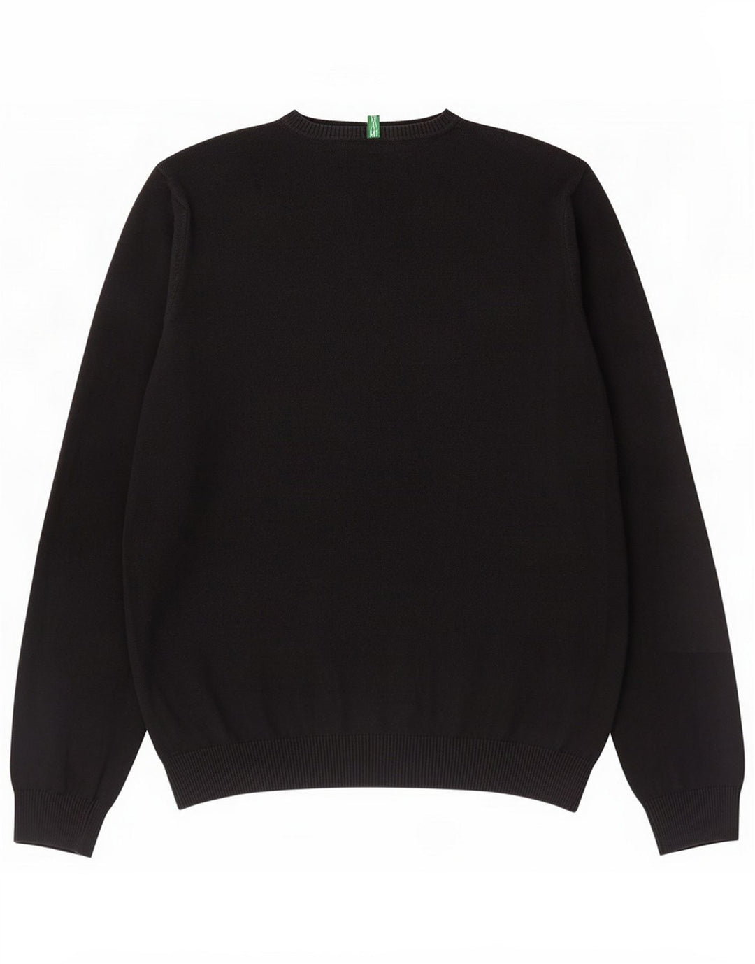 Suéter masculino com gola redonda Benetton grande preto