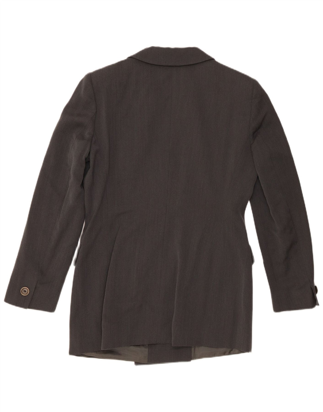 Jaqueta blazer feminina Marella com peito duplo UK 14 cinza médio Cupro