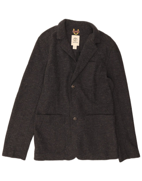 Jaqueta blazer masculina Timberland com 2 botões UK 42 XL cinza poliéster