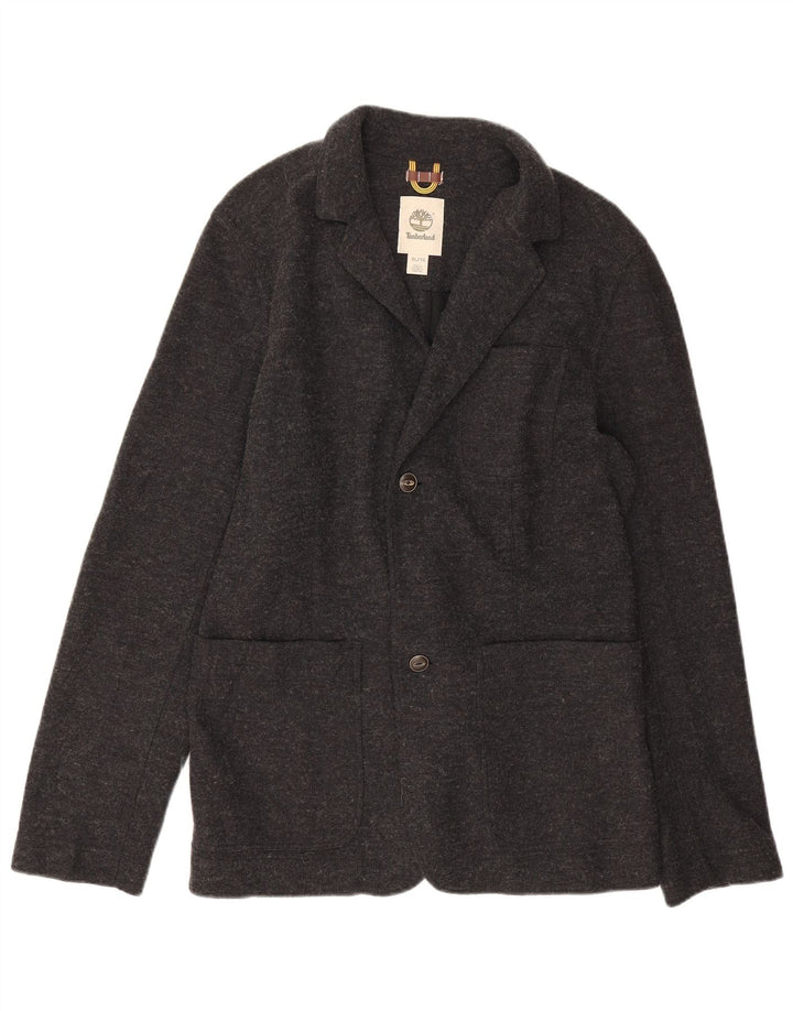 Jaqueta blazer masculina Timberland com 2 botões UK 42 XL cinza poliéster