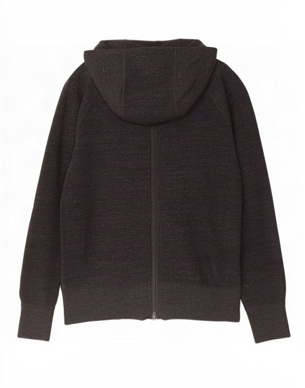 Nike Womens Hooded Regular Fit Tracksuit Top Jacket UK 10 Small Grey Cotton